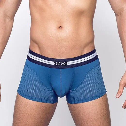 Solid - color men's boxer briefs in classic hues2eros Aktiv Helios mesh boxer dark blue Solid - color men's boxer briefs in classic hues2eros Aktiv Helios mesh boxer dark blue