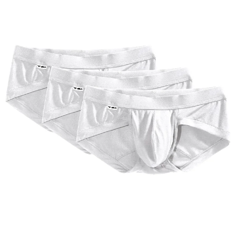 Bright - colored men's briefs for a bold statementThe Pearl White Brief 3-Pack