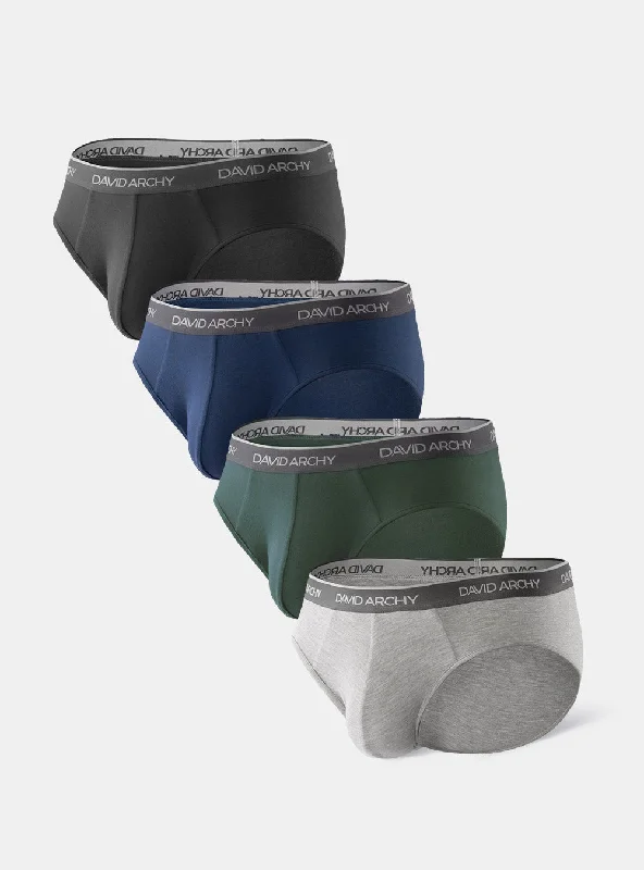 Organic men's briefs for an eco - friendly choice4 Packs Bamboo Rayon Briefs