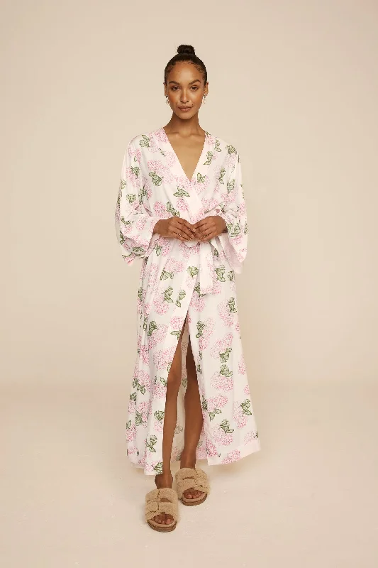 Neon - colored men's thongs for a bold statementAlice Kimono Robe - Long - Hydrangea Pink
