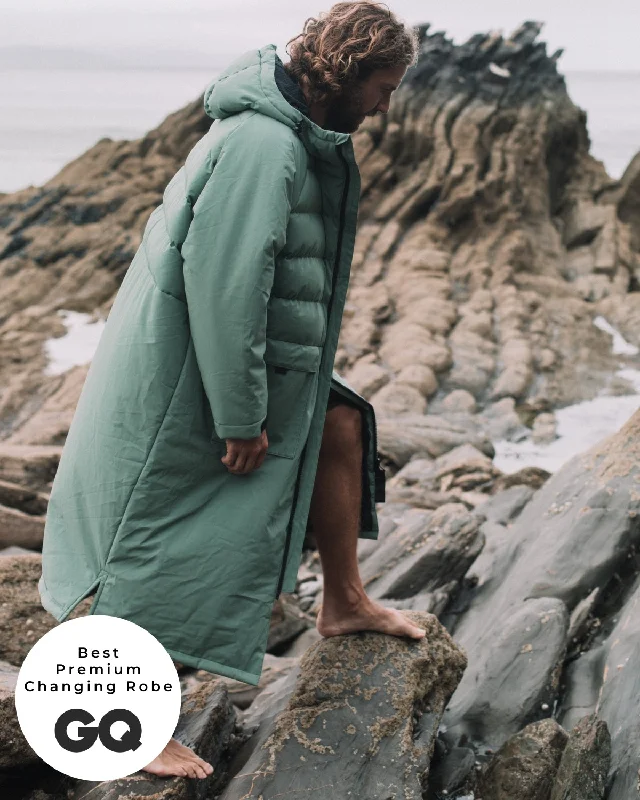 Sheer men's thongs for a provocative appearanceAll Weather Puffer Changing Robe - Aventurine Green Sheer men's thongs for a provocative appearanceAll Weather Puffer Changing Robe - Aventurine Green