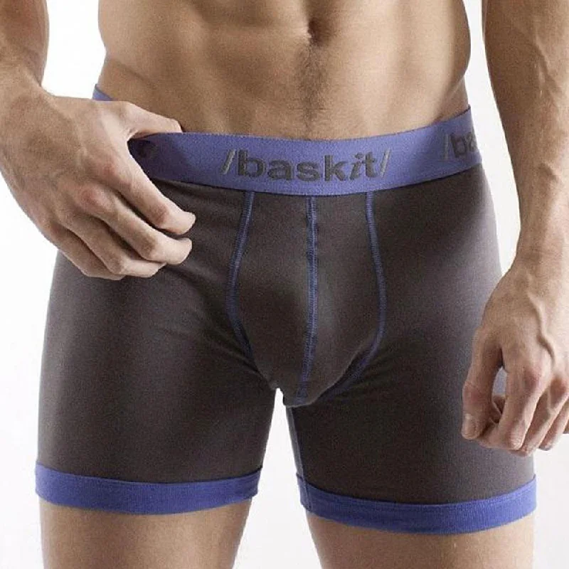 Metallic men's sexy underwear for a futuristic lookBaskit 6407926  Contrast Boxer