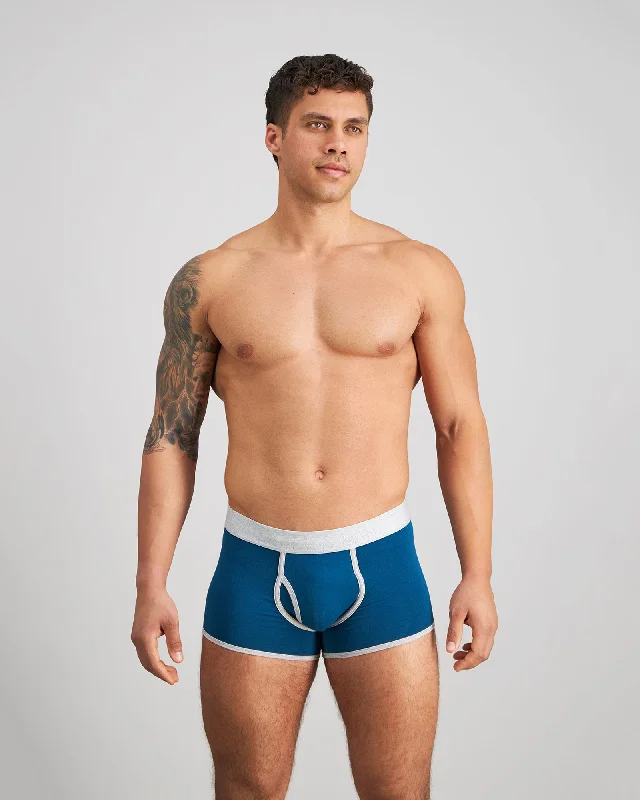 Mid - rise men's trunks for a balanced coverageBold Marle Mens Trunk