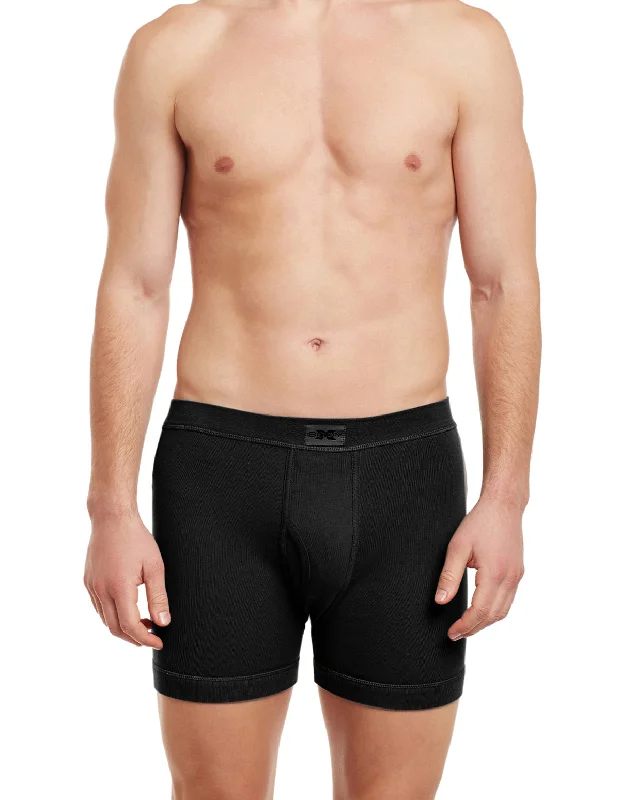 Low - rise men's trunks for a trendy lookBody X Solid Trunks-BX15T-Black