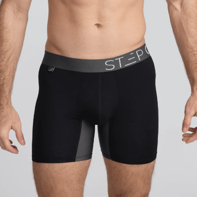 Compression men's boxer briefs for muscle supportBoxer Brief - Black Currants