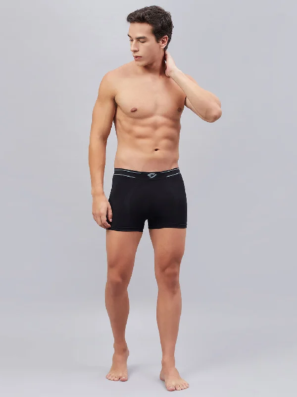Mesh - back men's trunks for ventilationC9 Airwear Seamless Trunk For Men - Black