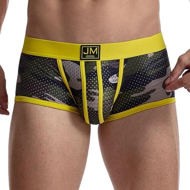 Mesh - paneled men's boxer briefs for ventilationCamo Mesh Boxer Briefs