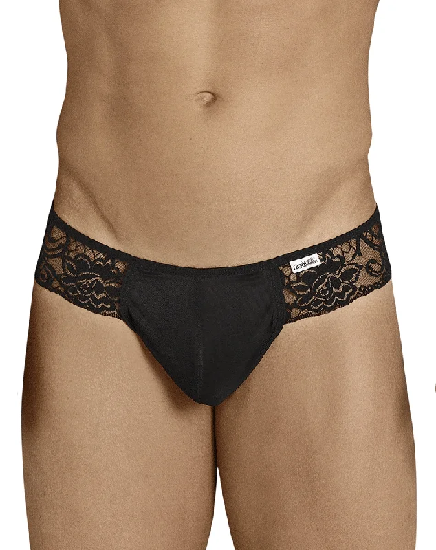 Leather men's thongs for a fetish lookCandyman 99392 Thongs Black