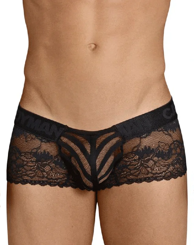 Men's boxer briefs with a soft elastic leg bandCandyman 99393 Boxer Briefs Black
