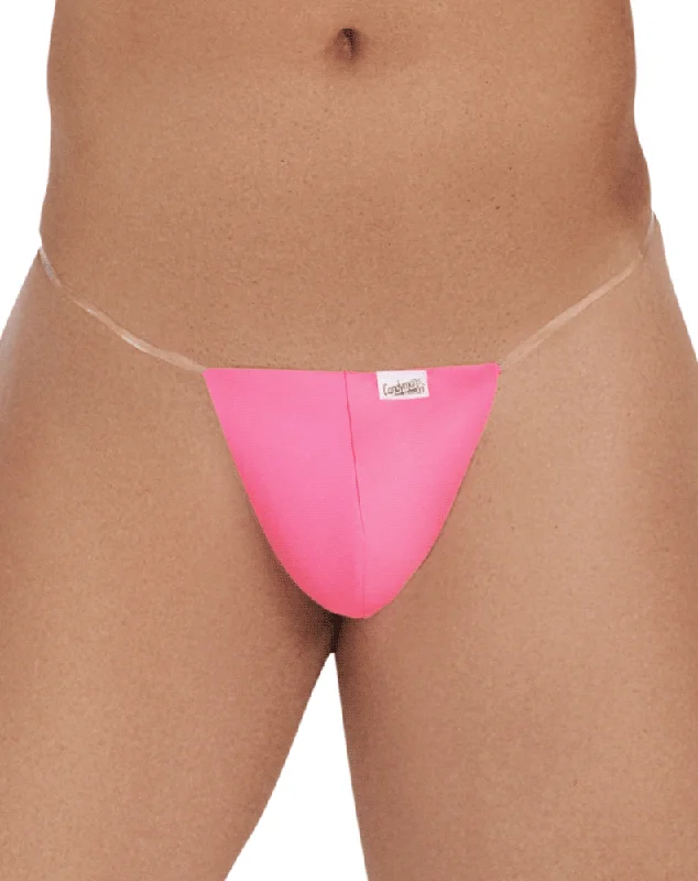 Microfiber men's thongs for a smooth feelCandyman 99548 Invisible Micro Thongs Hot Pink