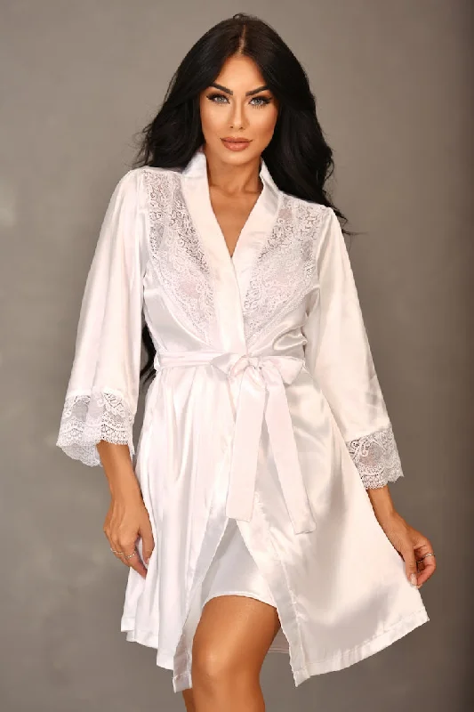 Soft - fabric men's thongs for a gentle touchCeline Satin Bridal Robe
