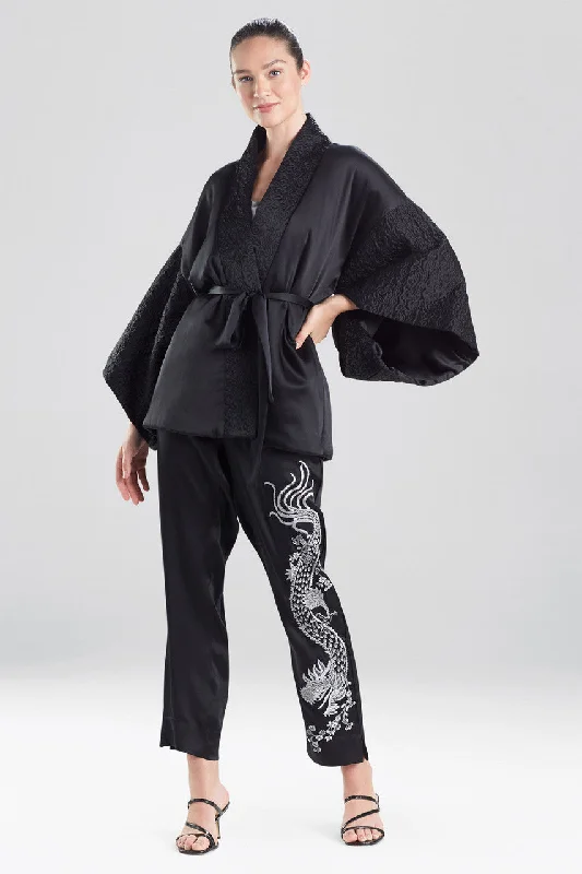 Mesh men's thongs for breathabilityChinoiserie Embroidery Silk Wrap