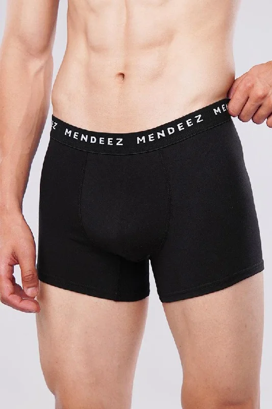 Tag - less men's trunks for irritation - free comfortClassic Black Boxer Trunks