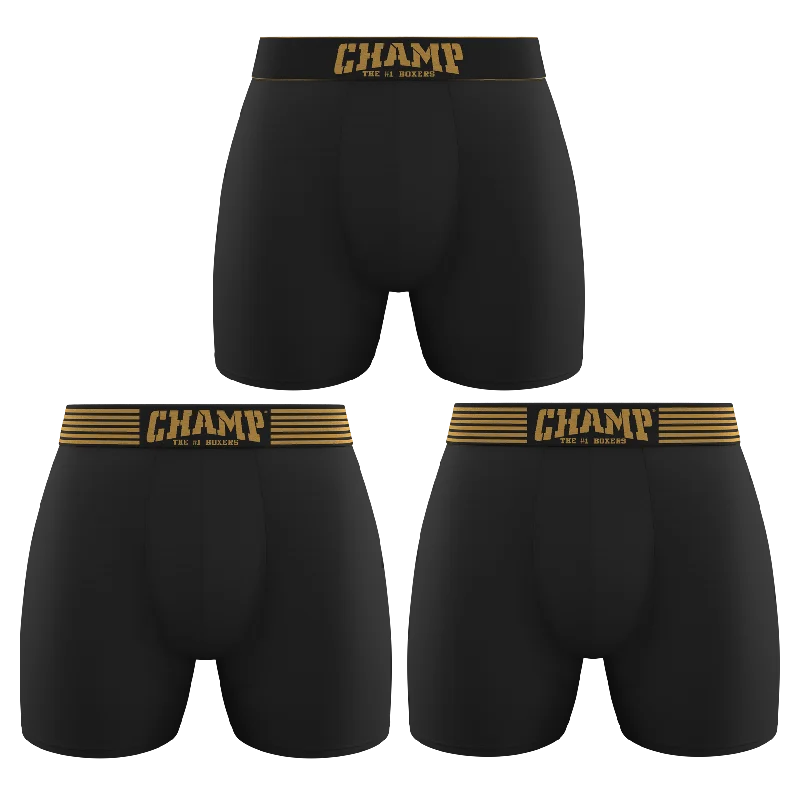 Solid - color men's boxer briefs in classic huesClassic Edition (Longer) (NO FLY)