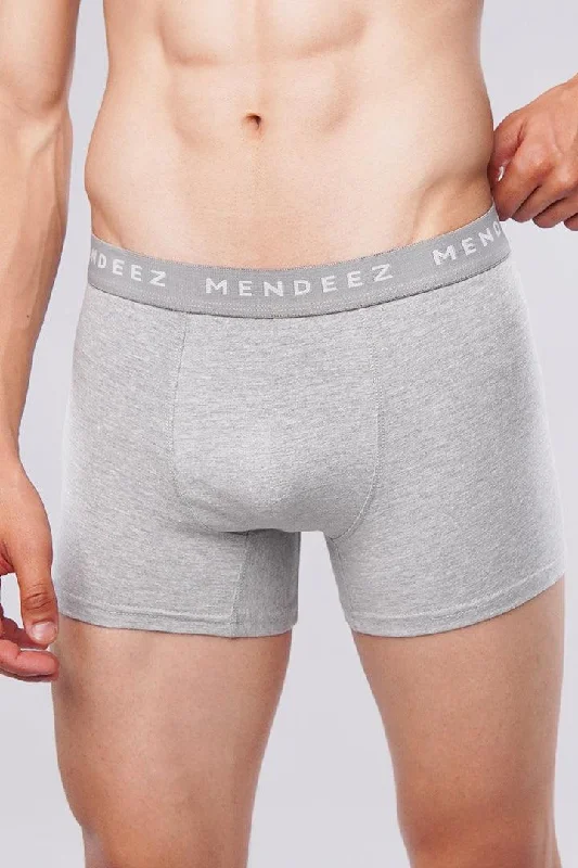 Mesh - back men's trunks for ventilationClassic Heather Grey Boxer Trunks