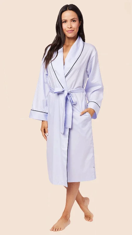 Designer men's thongs with a high - end finishClassic Luxe Pima Shawl Collar Robe - Periwinkle Designer men's thongs with a high - end finishClassic Luxe Pima Shawl Collar Robe - Periwinkle