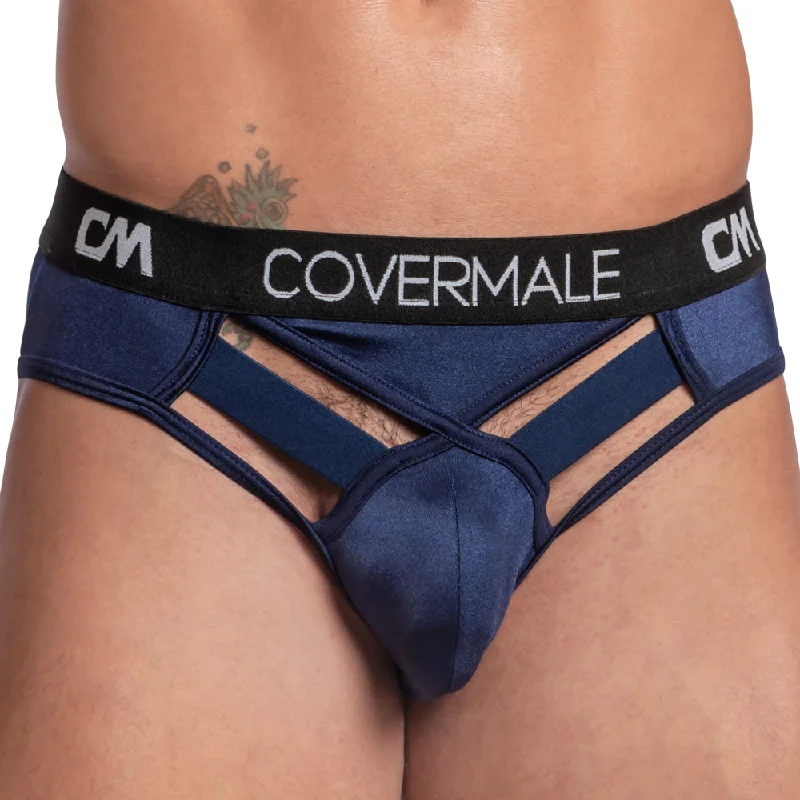 Geometric - patterned men's sexy underwear for a modern appealCover Male CMI057 Wide-Band Visible Bikini Geometric - patterned men's sexy underwear for a modern appealCover Male CMI057 Wide-Band Visible Bikini