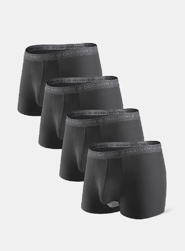 Cotton men's trunks for a comfortable fit4 Packs Separate Modal 3D Pouch Trunks