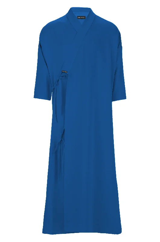 Seamless men's thongs for a discreet lookNile Blue Tie Detail Bisht