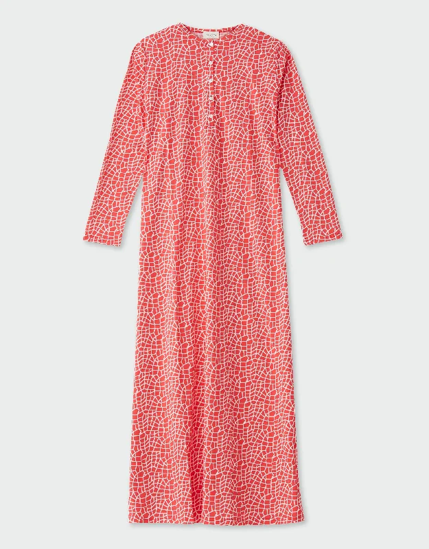 Neon - colored men's thongs for a bold statementCotton Button Front Organic Print Nightgown Bright Scarlet Neon - colored men's thongs for a bold statementCotton Button Front Organic Print Nightgown Bright Scarlet