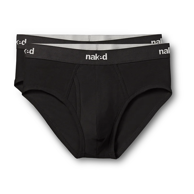 Men's boxer briefs with a soft elastic leg bandEssential Briefs 2-Pack