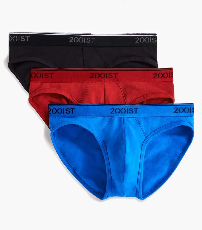 Cotton - blend men's briefs for added stretchCotton Stretch No-Show Brief 3-Pack