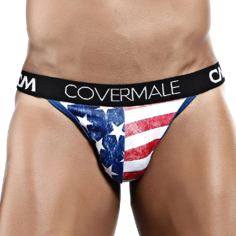 Sheer men's sexy underwear for a teasing effectCover Male CMK022 USA Slip Thong