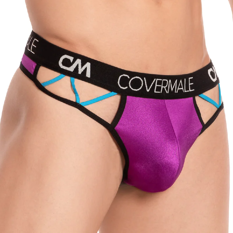 Strappy men's sexy underwear for a fetishistic touchCover Male CMK054 Razor Thong