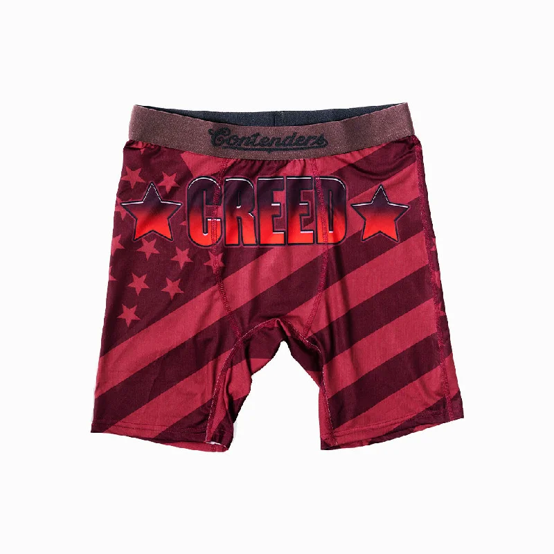 High - rise men's boxer briefs for extra supportCREED III 'CREED' RED FLAG BRIEF