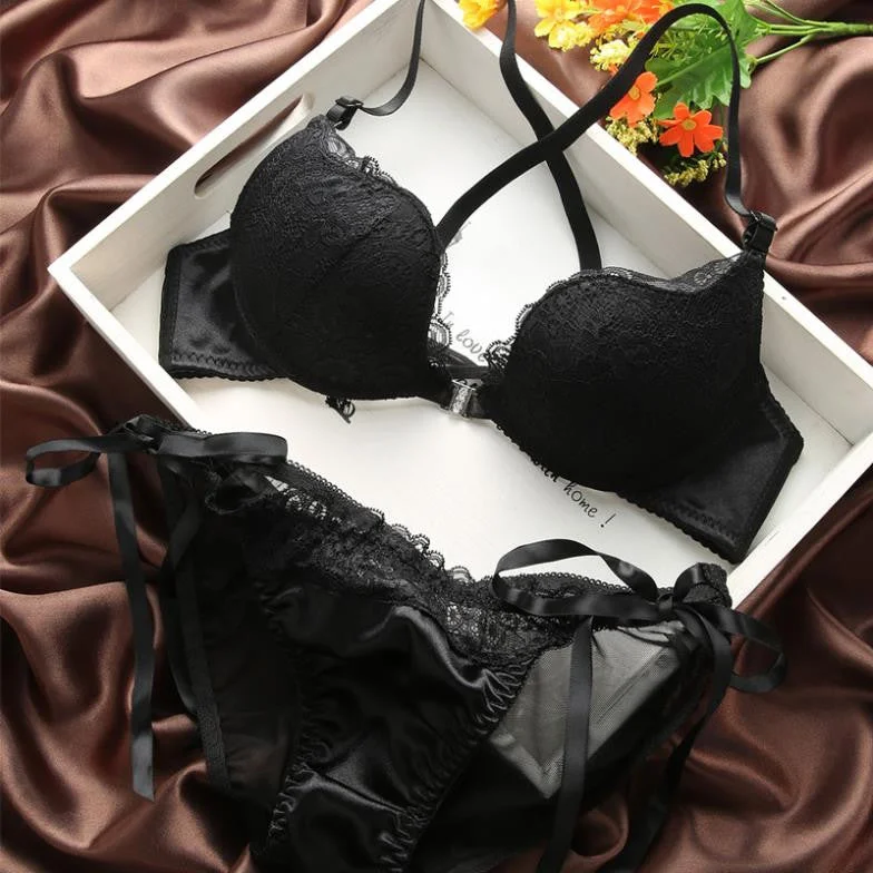 Silk - blend men's sexy underwear for a luxurious feelDeep U Push Up Bra Set,france brand bra sets,sexy lingerie,sexy lingerie bra,Women underwear,bra brief sets,Intimates