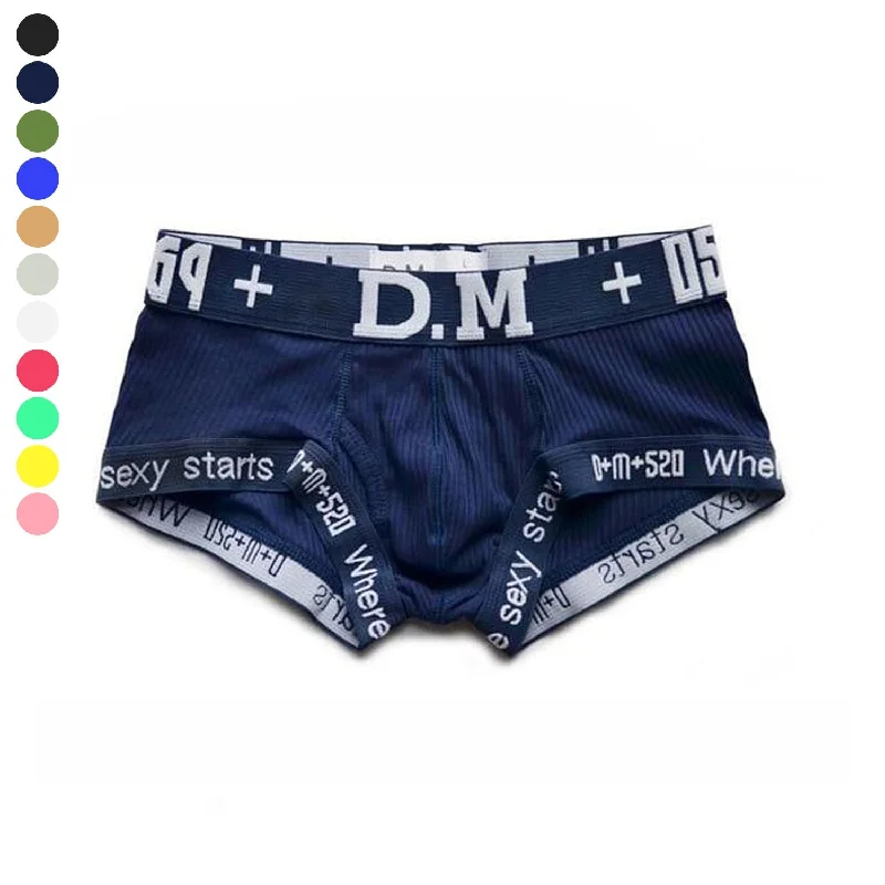 Men's boxer briefs with a contoured pouch for comfortDM Calculation Boxer Briefs