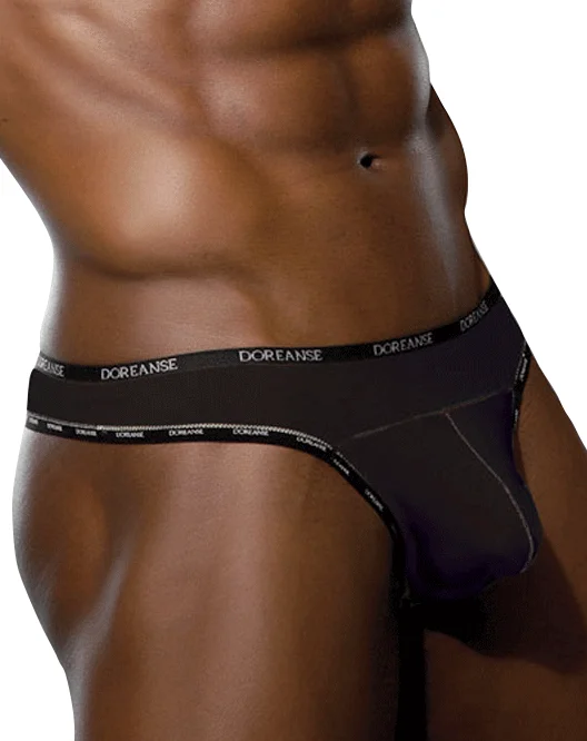 Designer men's thongs with a high - end finishDoreanse 1216 Naked Thong Modal Black