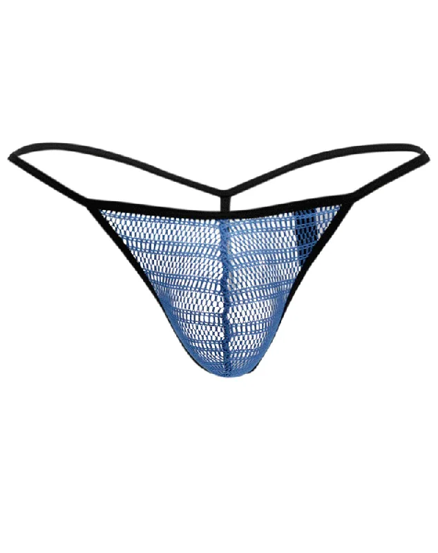 Performance men's thongs for active useDoreanse 1306 G-String Mesh Thong Blue