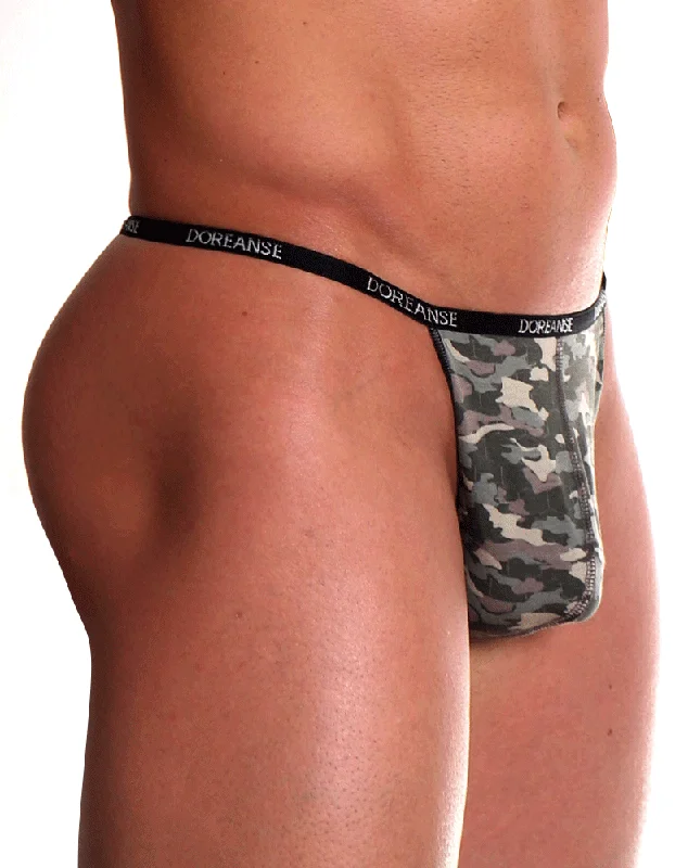 Athletic - style men's thongs for sportsDoreanse 1312 Camo Thong Modal Camo