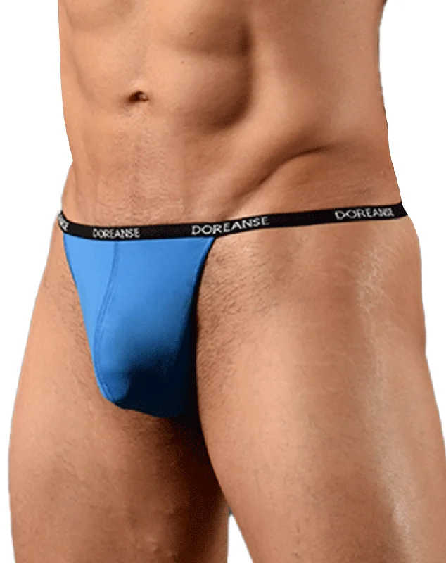 Stretch - lycra men's thongs for flexibilityDoreanse 1390-blu Aire Thongs Cobalt Blue