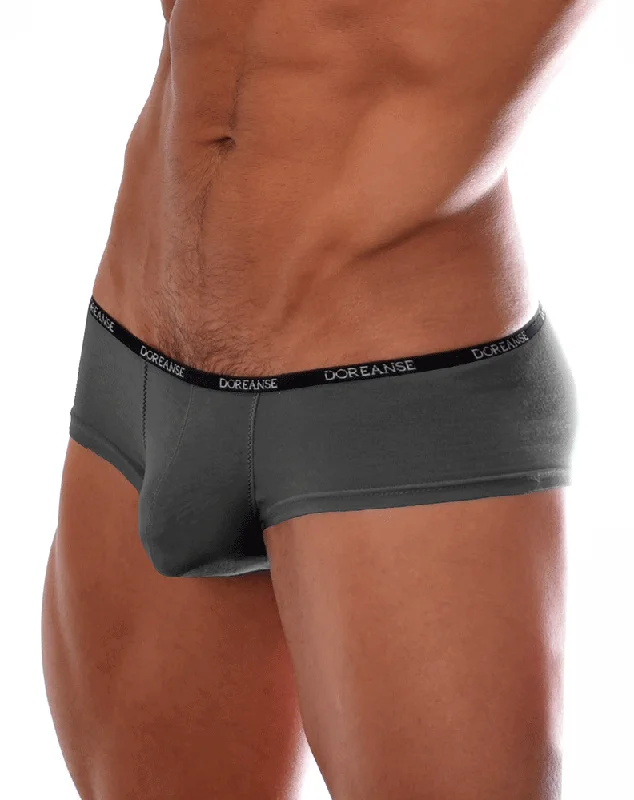 Men's trunks with a contoured pouch designDoreanse 1781 Naked Mini Trunk Modal Gray
