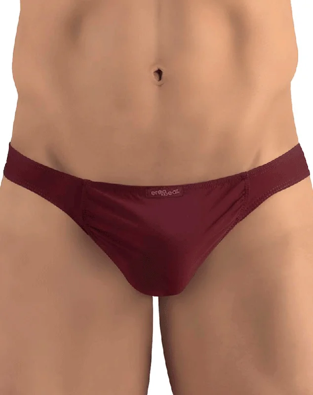 Solid - color men's thongs in simple huesErgowear Ew1249 Feel Gr8 Thongs Burgundy