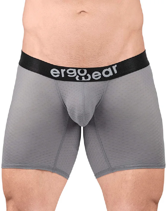 Anti - odor men's boxer briefs for long - lasting freshnessErgowear Ew1685 Max Flow Boxer Briefs Gray Anti - odor men's boxer briefs for long - lasting freshnessErgowear Ew1685 Max Flow Boxer Briefs Gray