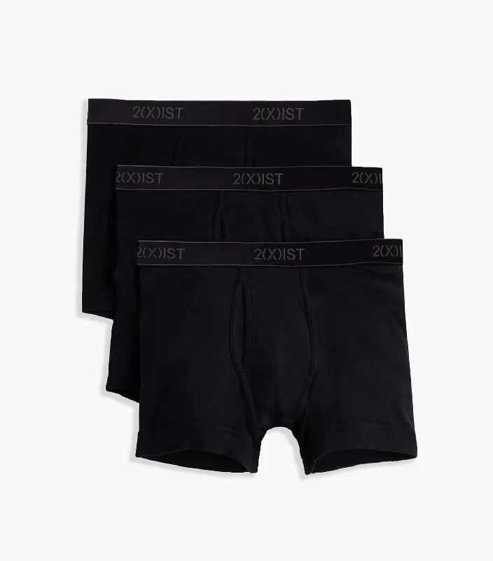 Anti - odor men's boxer briefs for long - lasting freshnessEssential Cotton Boxer Brief 3-Pack Anti - odor men's boxer briefs for long - lasting freshnessEssential Cotton Boxer Brief 3-Pack