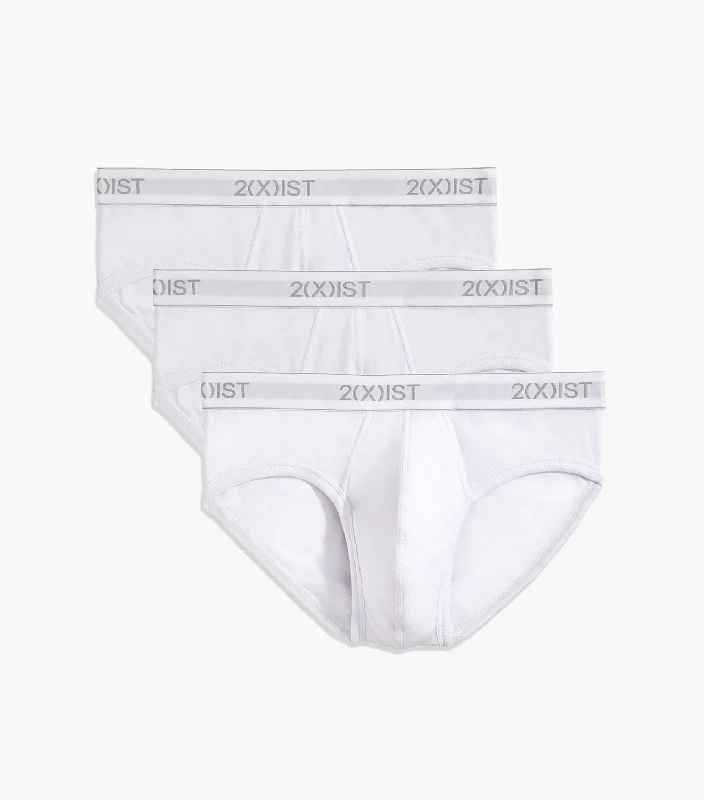Bright - colored men's briefs for a bold statementEssential Cotton No-Show Brief 3-Pack