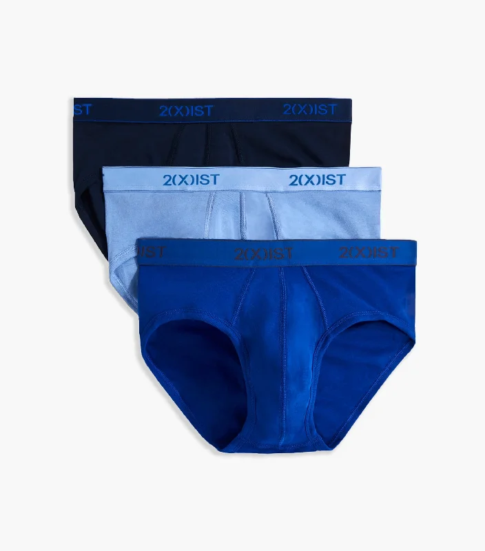Men's briefs with a double - layer pouch for extra protectionEssential Cotton No-Show Brief 3-Pack Men's briefs with a double - layer pouch for extra protectionEssential Cotton No-Show Brief 3-Pack