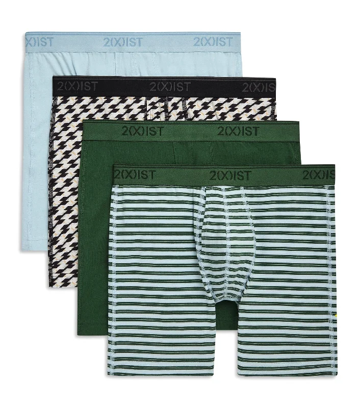 Thermal men's boxer briefs for cold weatherCotton Stretch 6" Boxer Brief 3+1 Bonus Pack