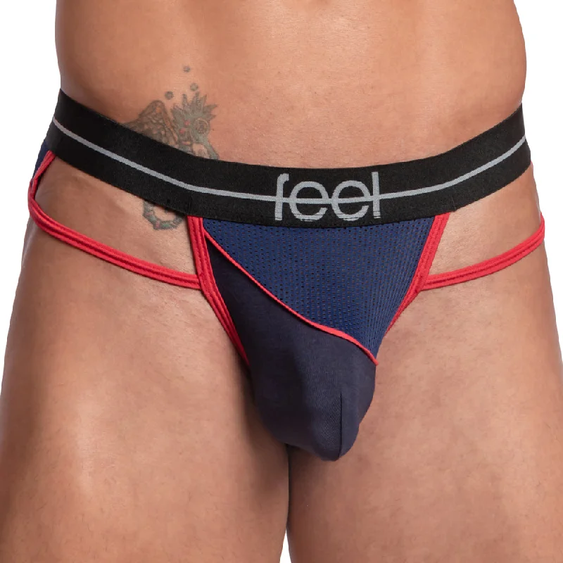See - through men's sexy underwear for a provocative lookFeel FEK030 Half See Through Thong See - through men's sexy underwear for a provocative lookFeel FEK030 Half See Through Thong