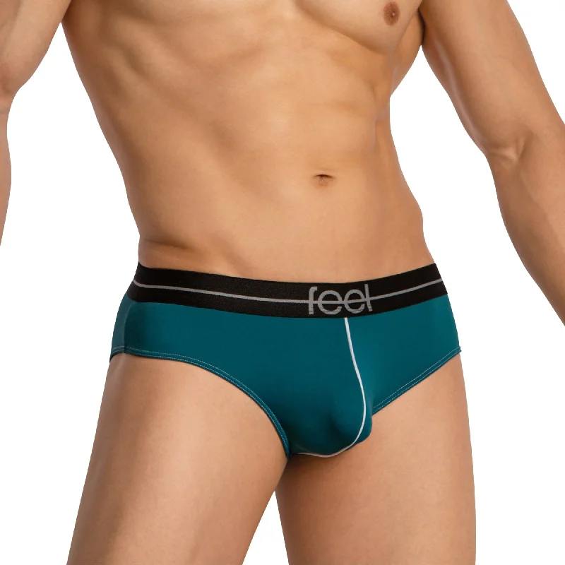 Leather men's sexy underwear for a bold lookFeel Thongs for Men FEI025