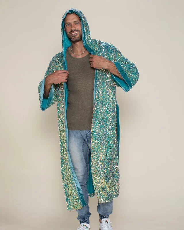 Mesh men's thongs for breathabilityMen's Sequin Kimono | Firefly of the Sea