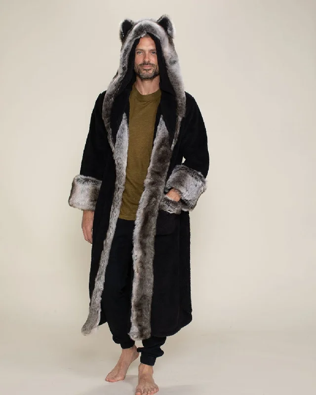 Leather men's thongs for a fetish lookClassic Men's Luxury Robe | Grey Wolf