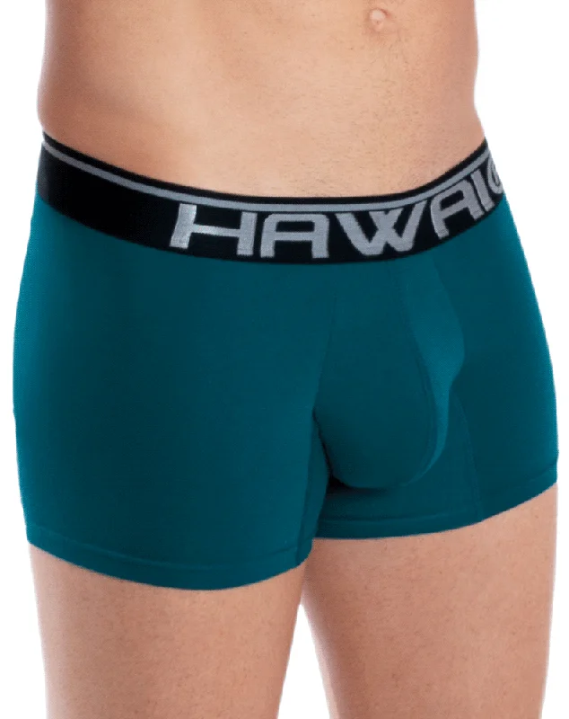 Men's boxer briefs with a soft elastic leg bandHawai 4986 Boxer Briefs Petrol