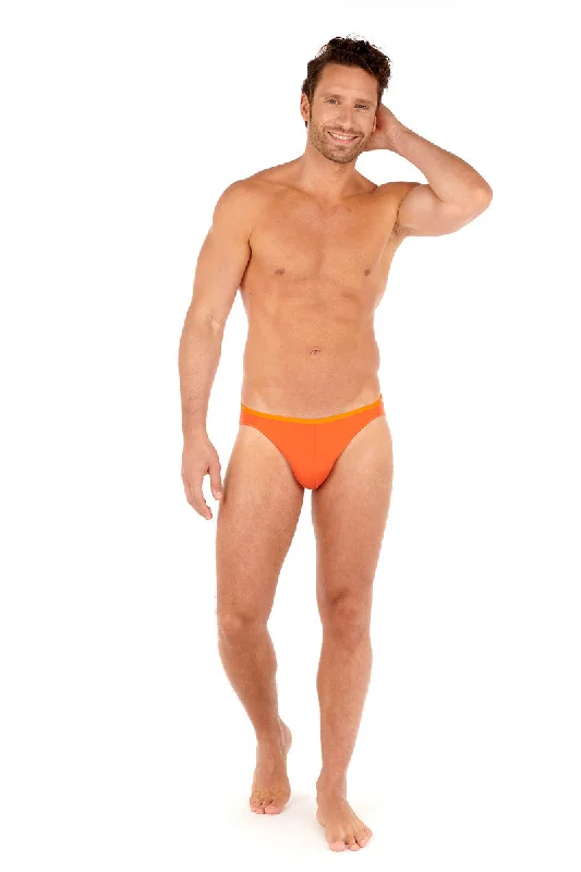 Leather men's thongs for a fetish lookHOM - Plume - Micro Brief - Sale