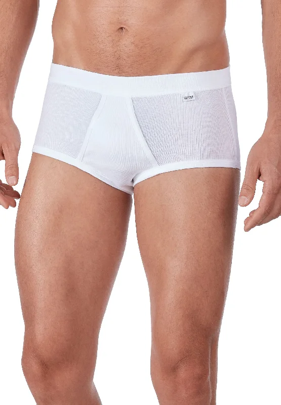 Microfiber men's thongs for a smooth feelHUBER hautnah - Cotton Double Rib - Briefs with fly