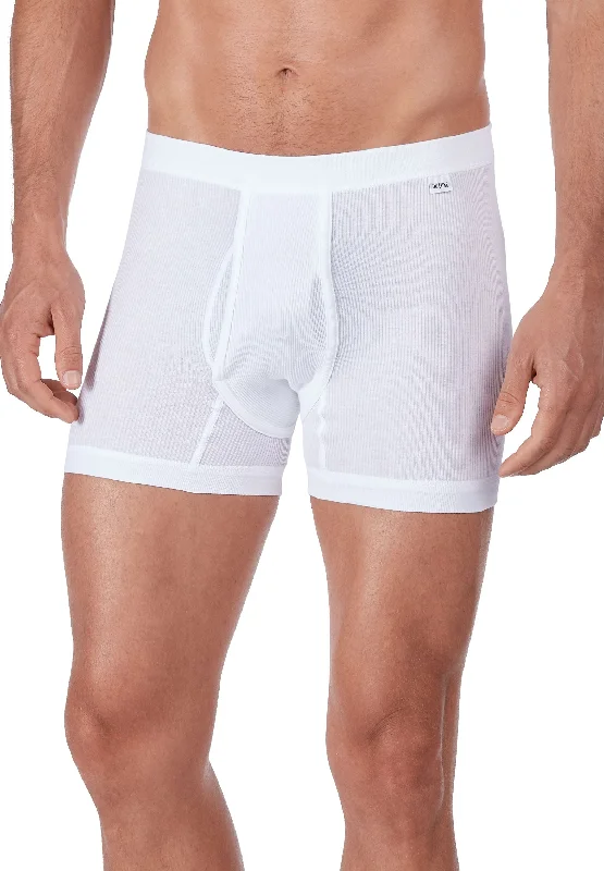 Designer men's trunks with a fashionable edgeHUBER hautnah - Cotton Double Rib - Boxer Briefs with fly Designer men's trunks with a fashionable edgeHUBER hautnah - Cotton Double Rib - Boxer Briefs with fly